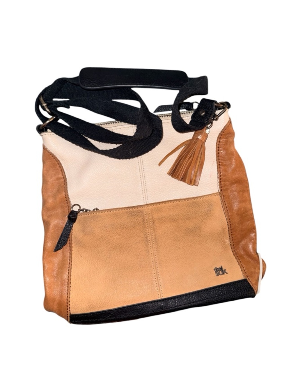 The Sak Retro Leather Multicolor Convertible Bag
